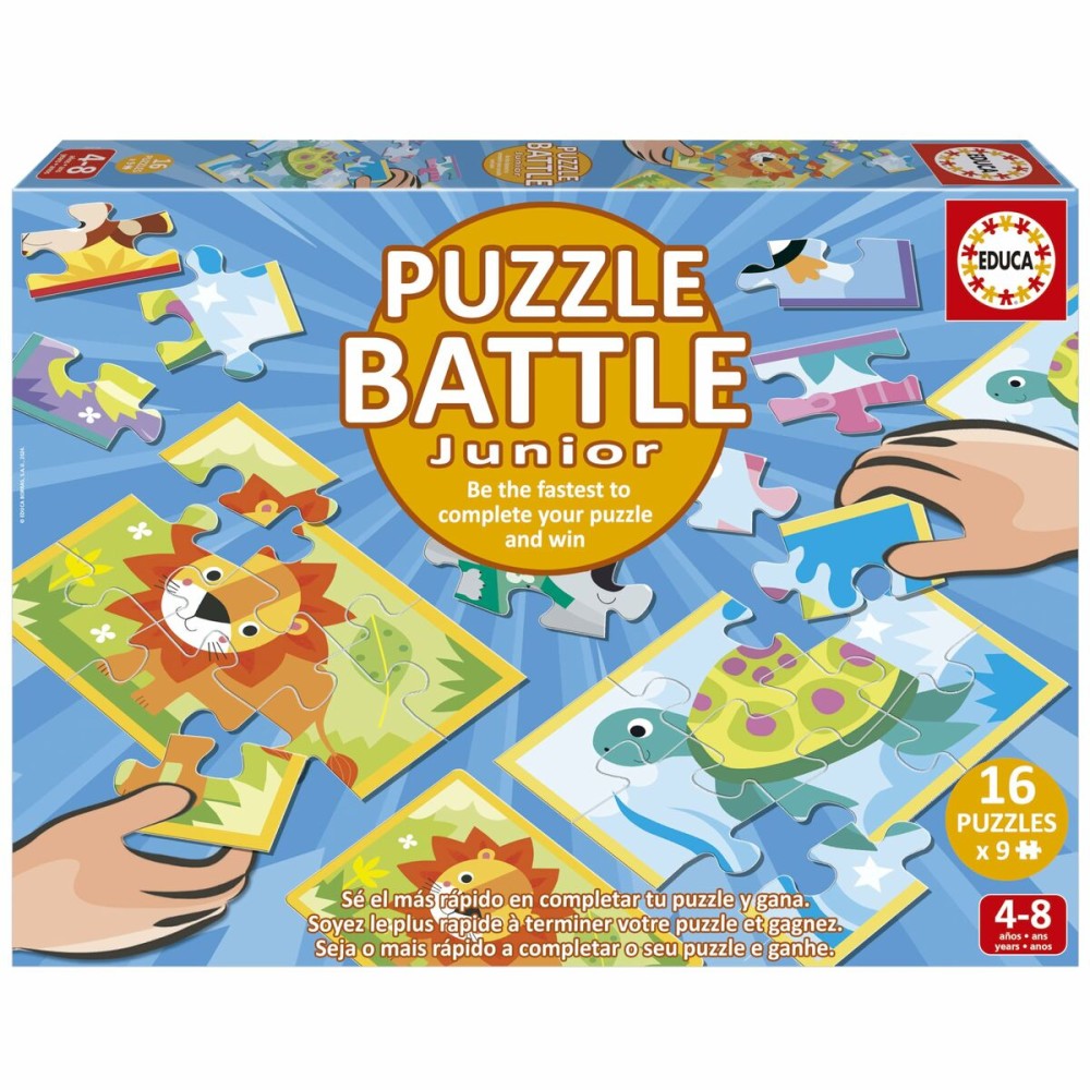 Puzzle Educa Battle Jr Animales 144 Piese