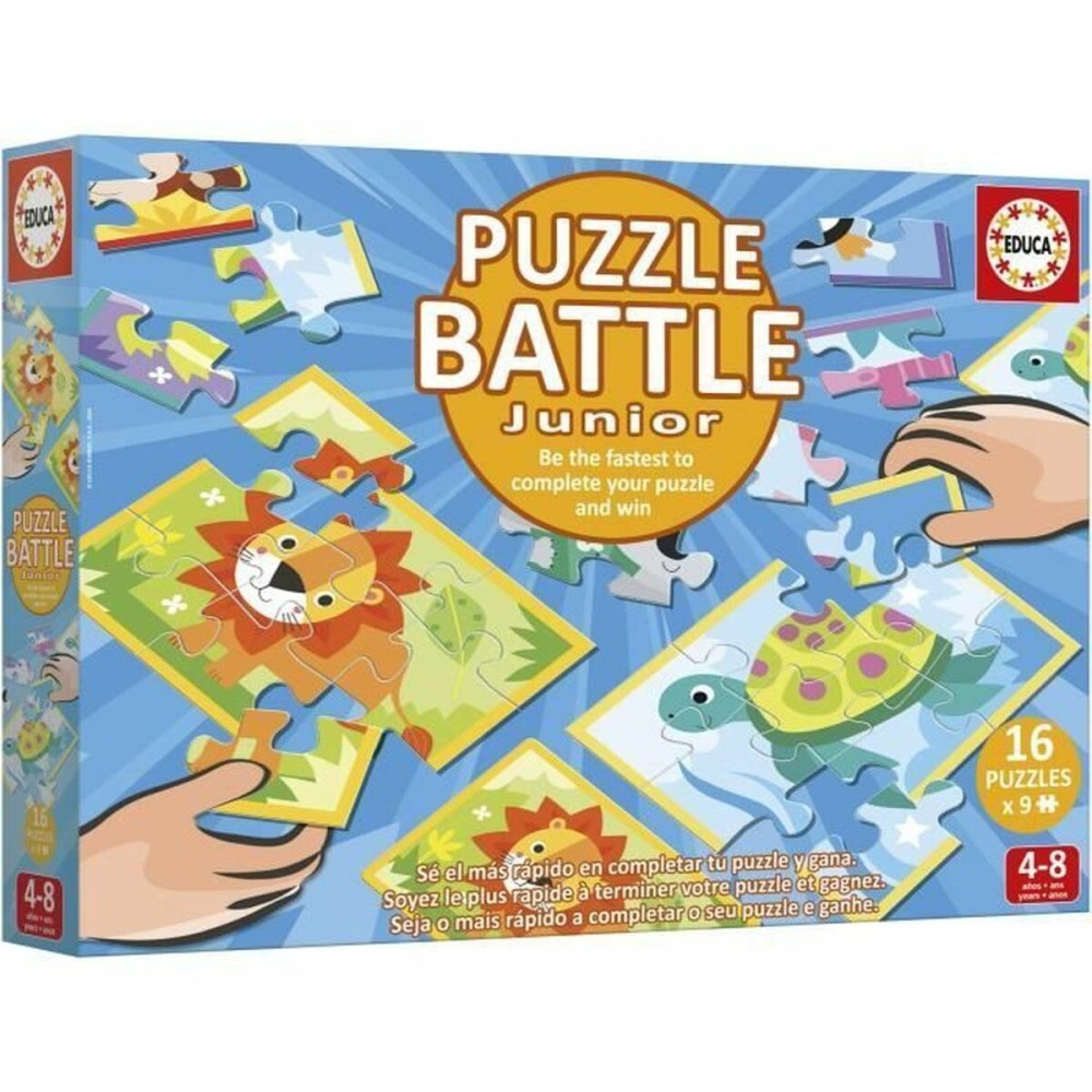 Puzzle Educa Battle Jr Animales 144 Piese