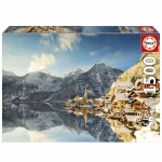 Puzzle Educa Winter in Hallstatt, Austria 1500 Piese