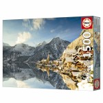 Puzzle Educa Winter in Hallstatt, Austria 1500 Piese