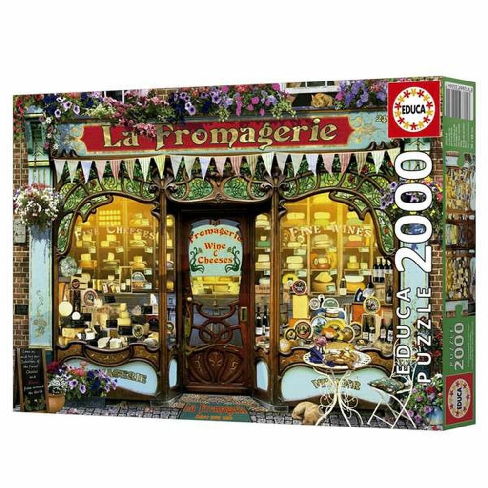 Puzzle Educa The fine cheese shop 2000 Piese