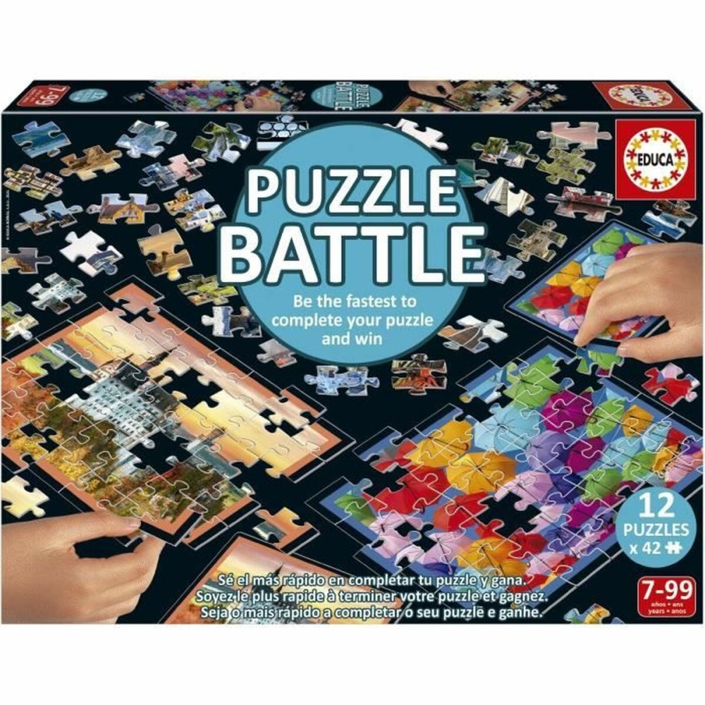 Puzzle Educa Battle Travel 42 Piese (12 Unități)