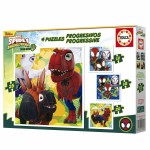 Set de 4 Puzzle-uri Educa Dino Spidey 12 Piese 16 Piese 20 Piese 25 Piese (4 Unități)