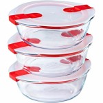 Recipient pentru conservarea alimentelor Pyrex Cook & Heat 1,1 L Transparent 3 Piese