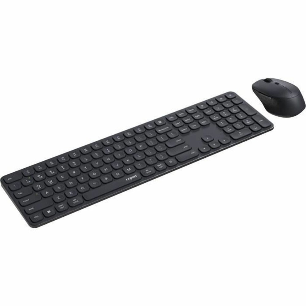 Tastatură și Mouse Rapoo 9810M Gri AZERTY