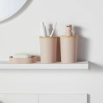 Set de Baie TODAY HOY Roz Plastic Modern (6 Unități)