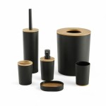 Set de Baie TODAY HOY Negru Plastic Modern (6 Unități)