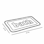 Covoraș de baie antiderapant TODAY UTILITY Verde 40 x 60 cm