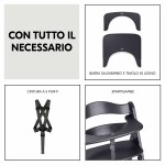 Scaun înalt Hauck Maro Gri închis