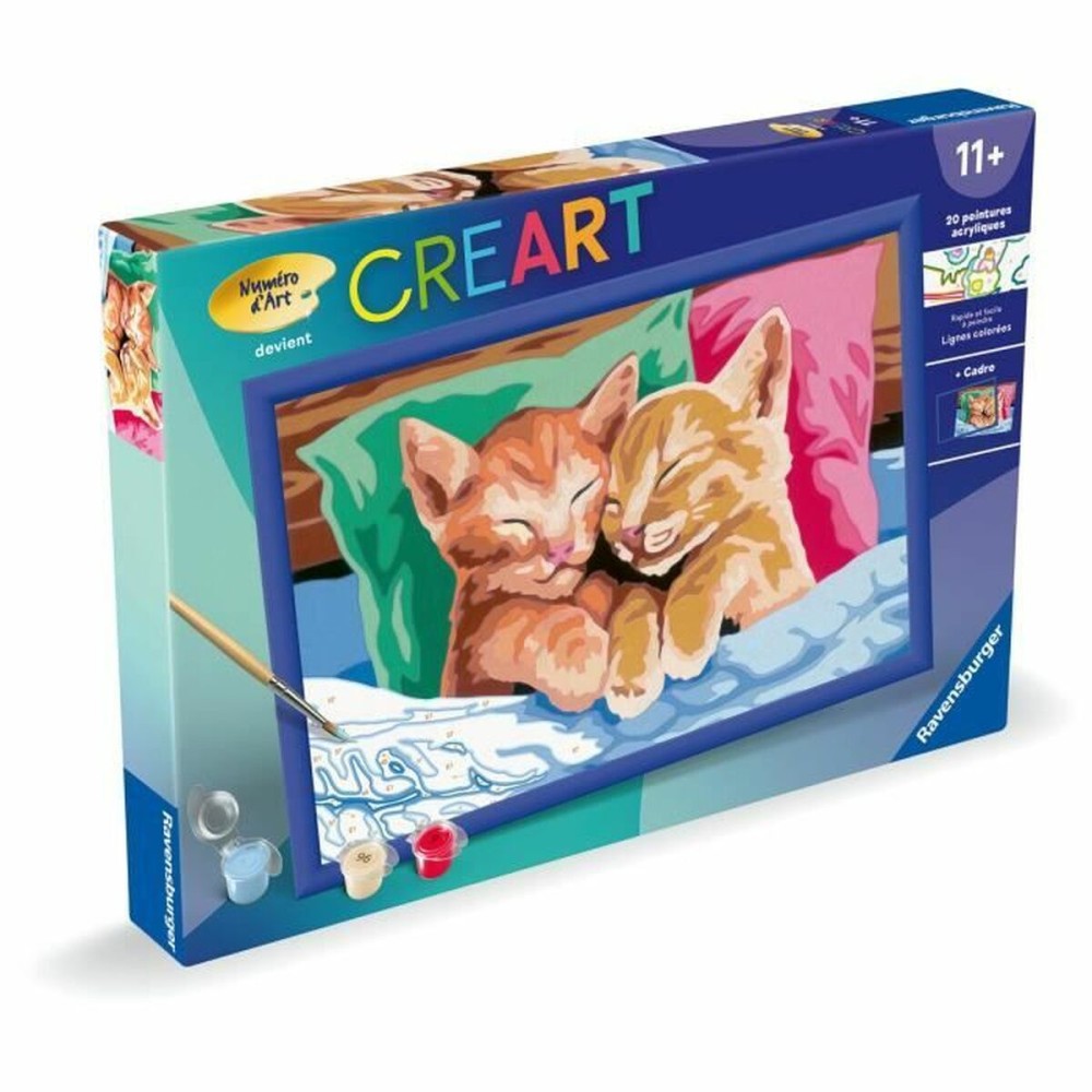 Set de pictură pe numere Ravensburger CReart Cats