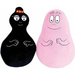 Set de perne Jemini Barbapapa & Barbamama Negru Roz 40 cm Flauș 2 Piese