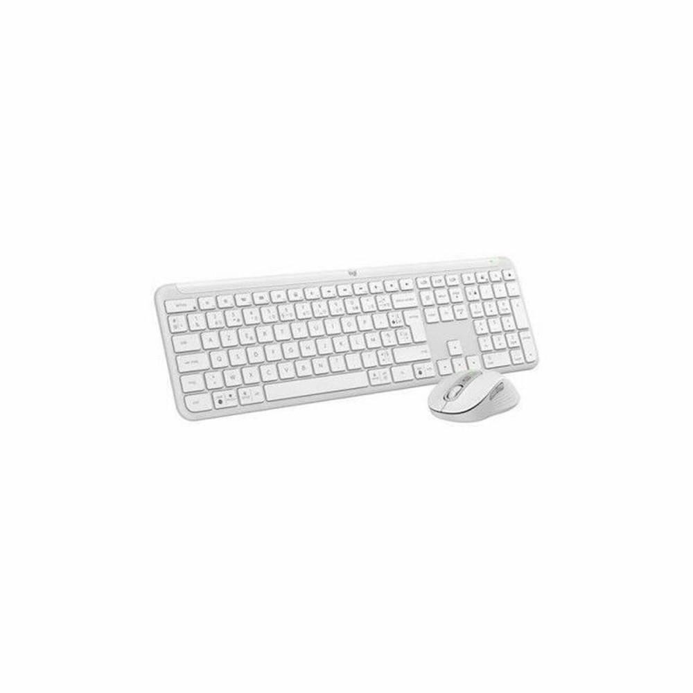 Tastatură și Mouse Logitech Alb Franceză Azerty Franceză