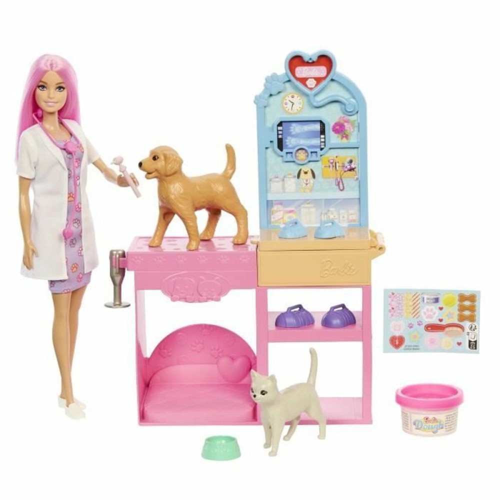 Playset Barbie Veterinarian Clinic 15 Piese