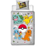 Set husă de pătură Pokémon Gri Pat 140 2 Piese