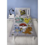 Set husă de pătură Pokémon Gri Pat 140 2 Piese