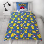 Set husă de pătură Pokémon 25 x 4 x 30 cm Multicolor Pat 140 2 Piese