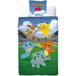 Set husă de pătură Pokémon 25 x 4 x 30 cm Multicolor Pat 140 2 Piese