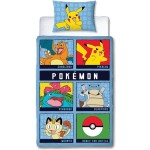 Set husă de pătură Pokémon Multicolor Pat 140 2 Piese
