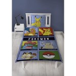 Set husă de pătură Pokémon Multicolor Pat 140 2 Piese