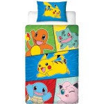 Set husă de pătură Pokémon Multicolor Pat 140 2 Piese