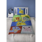 Set husă de pătură Pokémon Multicolor Pat 140 2 Piese