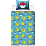 Set husă de pătură Pokémon Galben Pat 140 2 Piese