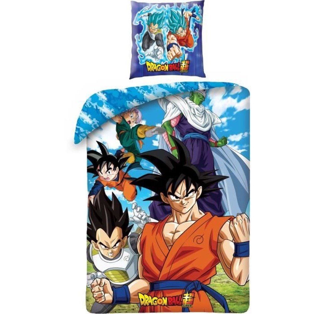 Set husă de pătură Dragon Ball 24 x 4 x 30 cm Multicolor Pat 140 2 Piese