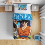 Set husă de pătură Dragon Ball 24 x 4 x 30 cm Multicolor Pat 140 2 Piese