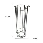 Organizator de capsule de cafea Fackelmann Gri Oțel inoxidabil Plastic 3 X 11 X 32 CM 14 X 39 X 29 CM