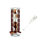 Organizator de capsule de cafea Fackelmann Gri Oțel inoxidabil Plastic 3 X 11 X 32 CM 14 X 39 X 29 CM
