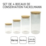 Set de tuburi Fackelmann Natural 4 Piese