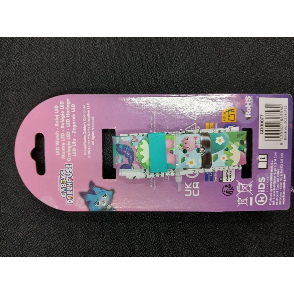 Smartwatch pentru Copii Kids Licensing Negru Ø 35 mm Ora Calendar 18 x 7,5 x 3 cm