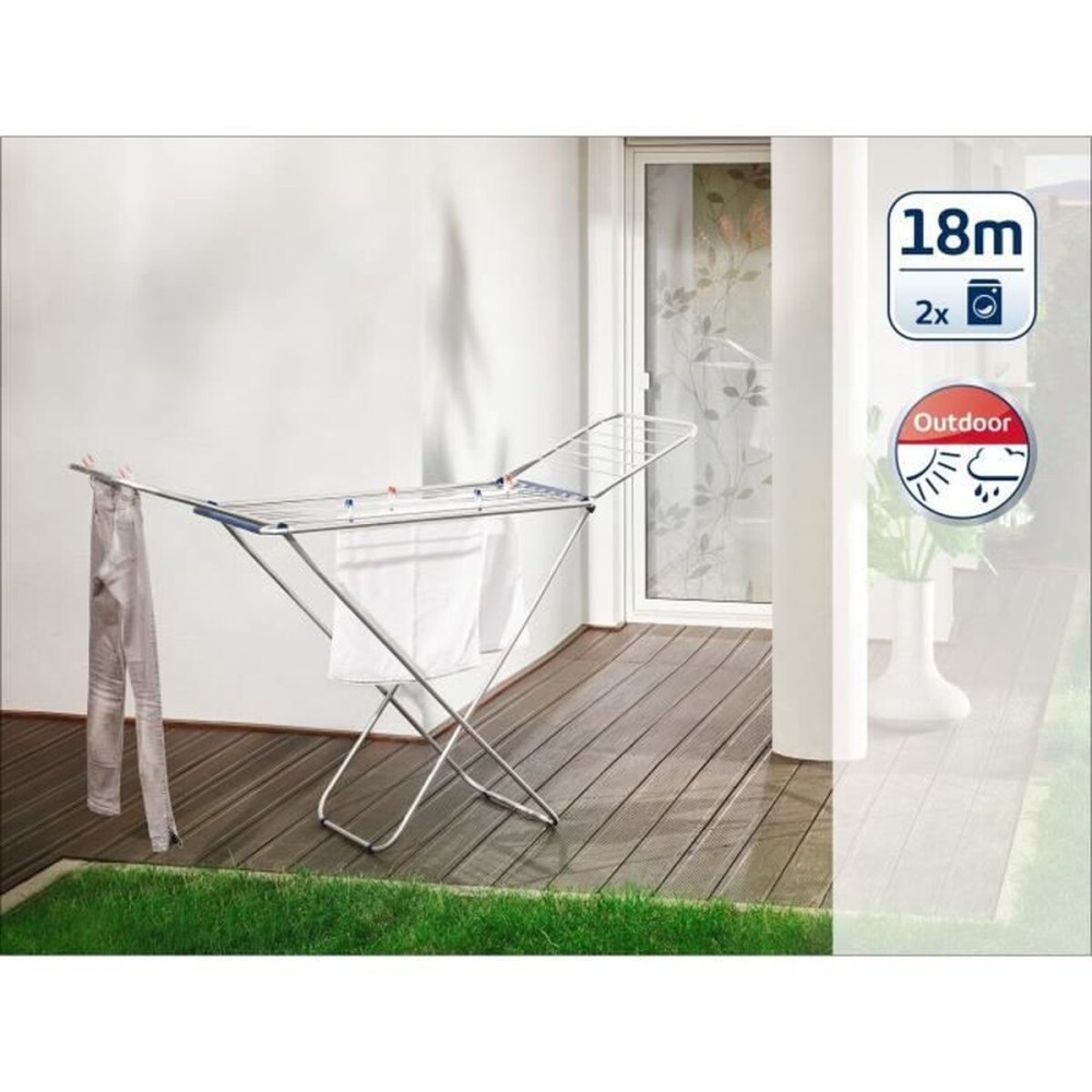 Suport de întins rufe Leifheit Gri Aluminiu 18 m