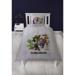 Set husă de pătură Mario Bros Multicolor Pat 140 2 Piese