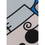 Pernă One Piece Galben Negru Poliester Imprimat