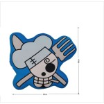 Pernă One Piece Galben Negru Poliester Imprimat