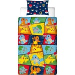 Set husă de pătură Pokémon 25 x 5 x 29 cm Multicolor Pat 140 2 Piese