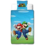 Set husă de pătură Mario Bros Multicolor Pat 140 2 Piese