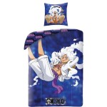 Set husă de pătură One Piece Albastru Pat 140 2 Piese