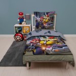 Set husă de pătură Mario Bros 25 x 5 x 30 cm Multicolor Pat 140 2 Piese