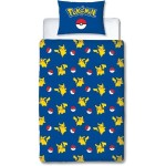 Set husă de pătură Pokémon Galben Alb Roșu Pat 140 2 Piese