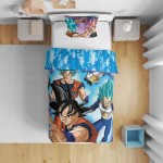 Set husă de pătură Dragon Ball 25 x 5 x 29 cm Multicolor Pat 140 2 Piese
