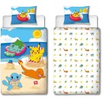 Set husă de pătură Pokémon Multicolor Pat 140 2 Piese