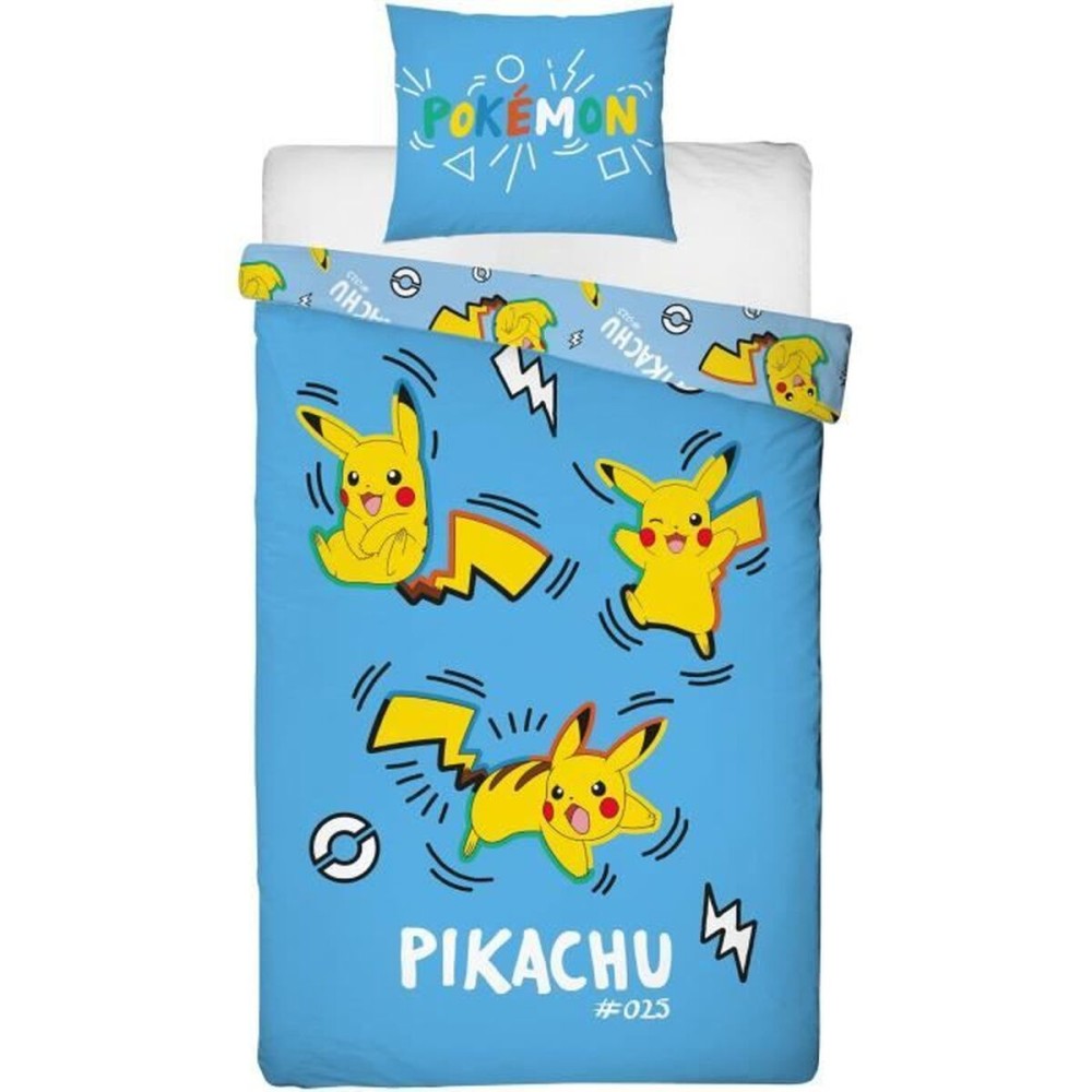 Set husă de pătură Pokémon Albastru 2 Piese