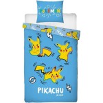 Set husă de pătură Pokémon Albastru 2 Piese