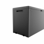 Cufăr pentru aer liber Keter Emily Gri închis Rășină Plastic (118 x 45 x 58 cm)