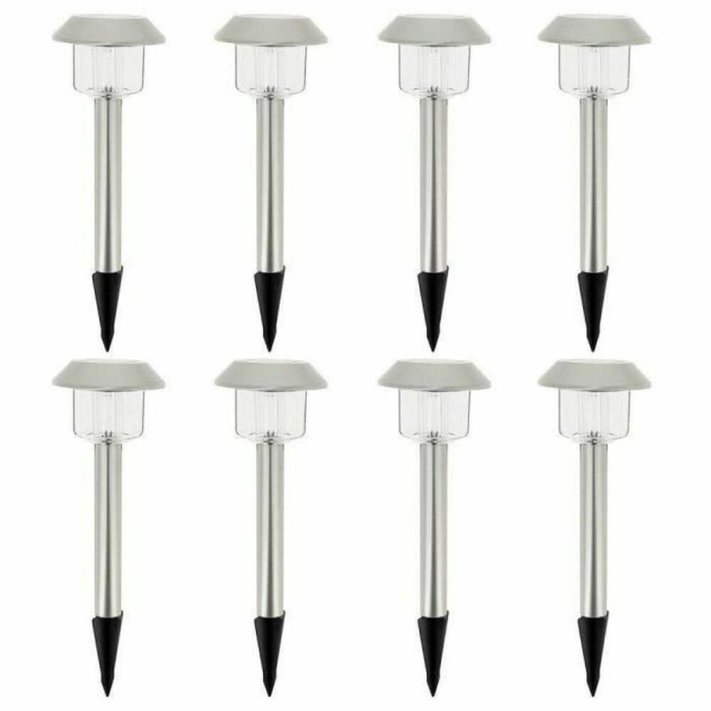 Lampă solară Lumisky Alesia LED Argintiu Oțel inoxidabil Alb rece (8 Unități)