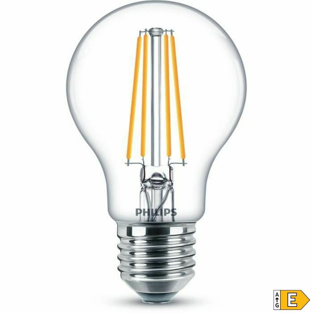 Bec LED Philips Classic 60 W Alb E E27 (2700 K) (2 Unități)