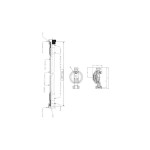 Regulator de gaz butan Rousseau M20X150 Alb Auriu*
