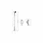 Regulator de gaz butan Rousseau M20X150 Alb Auriu*